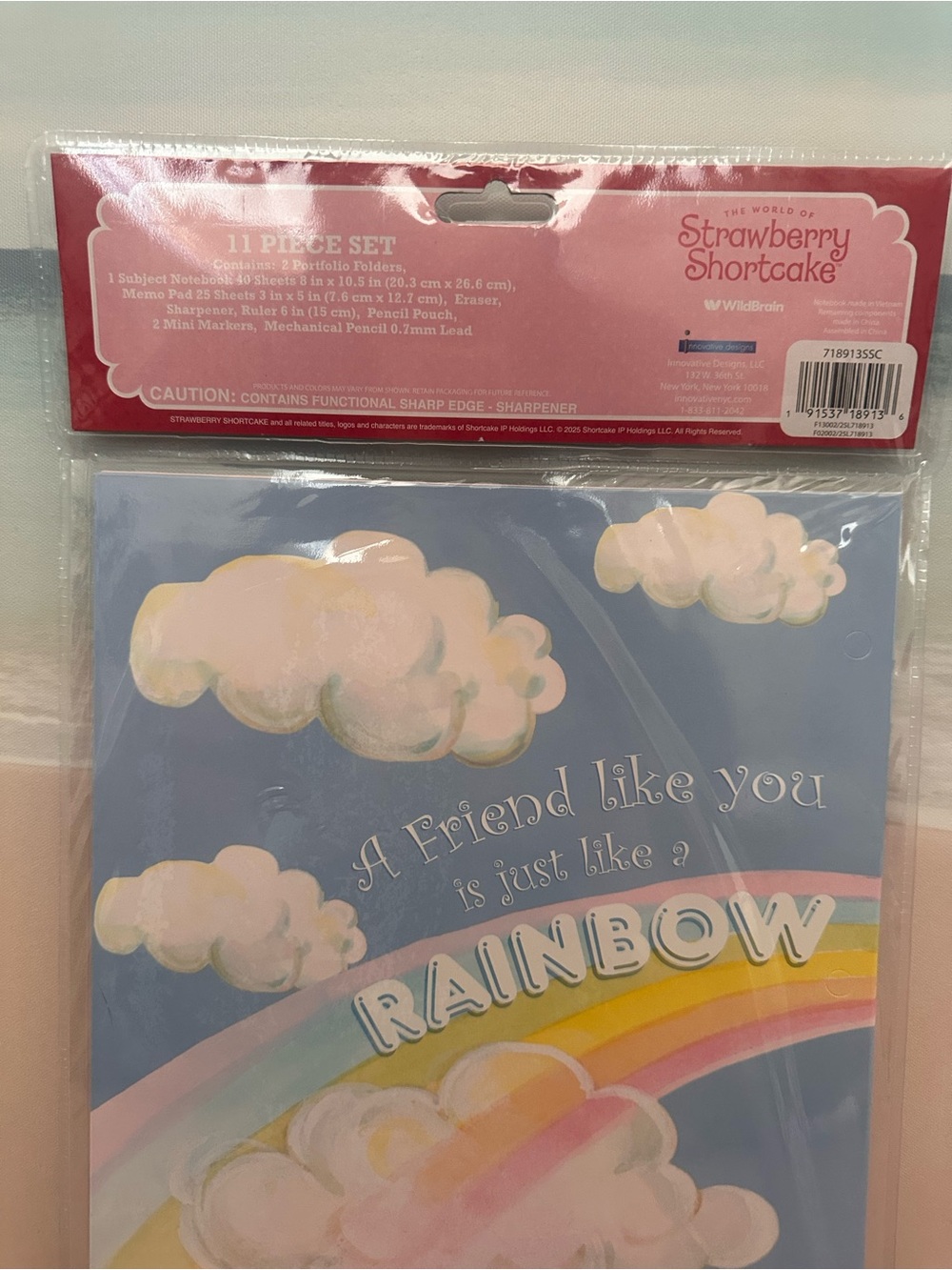 Strawberry Shortcake Pink & Green Girls Stationery Set - Picture 4 of 4